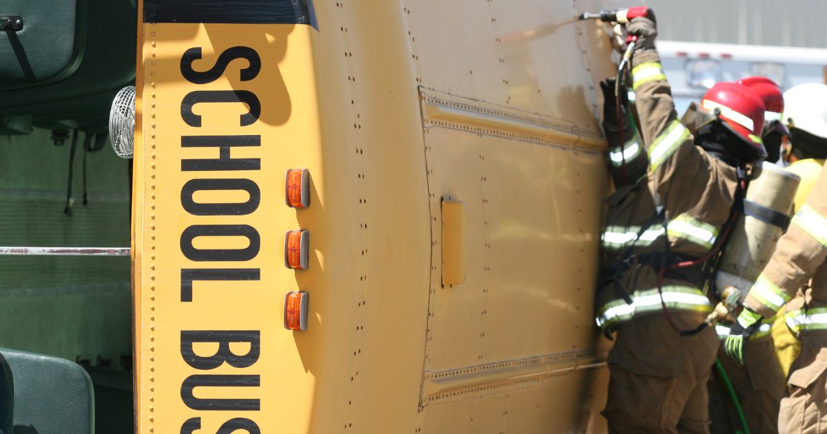 school bus accident on NJ Garden State Parkway
